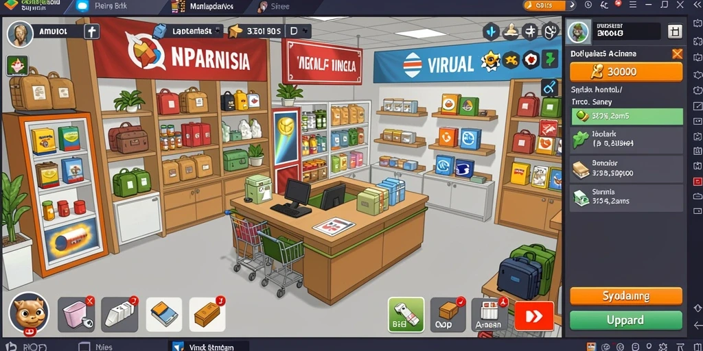 rajabandot - Grafis level yang berwarna-warni dan penuh detail.